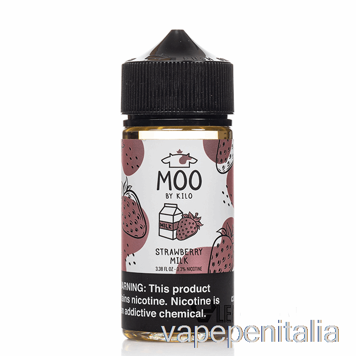 Vape In Italia Latte Alla Fragola - E-liquid Moo - 100ml 3mg